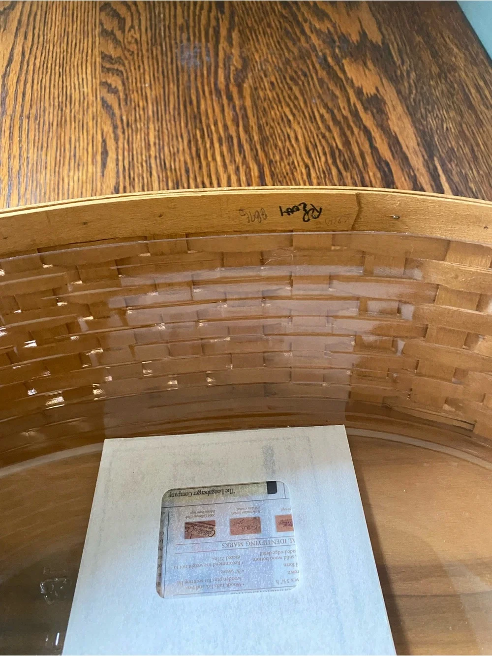 Vintage Longaberger 2004 Collectors Club Family Legacy Basket COA